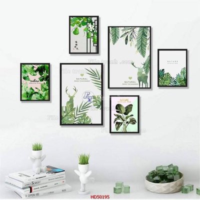 File ảnh File tranh treo bộ 6 tấm bắc âu HD50195 (gốc) in PP, decal