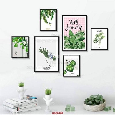 Download file gốc File tranh treo bộ 6 tấm bắc âu HD50199 (in mica) trong suốt
