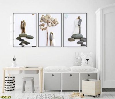 File in ấn File tranh bộ hiện đại HD5123 (bản gốc) chất lượng cao