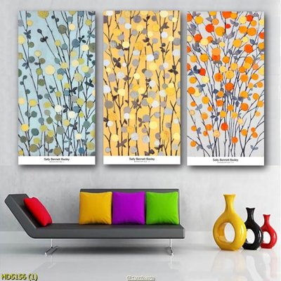 File in mica File tranh bộ hiện đại HD5156 (bản gốc) làm vách ngăn