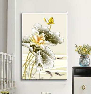 File PSD File tranh bộ hiện đại HD5165 (gốc) tách lớp chi tiết