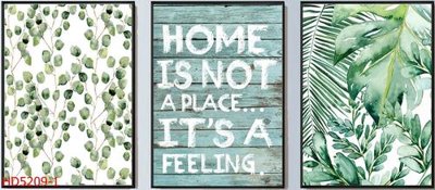 File gốc File tranh bộ hiện đại HD5209 (in 3D) cho trang trí