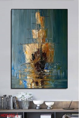 File gốc File tranh bộ hiện đại HD5292 (in lụa) hoa văn cổ điển