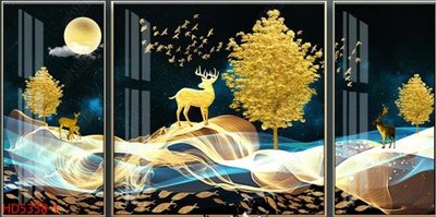 Tải file File tranh bộ hiện đại HD5338 (PSD) cho in ấn quảng cáo