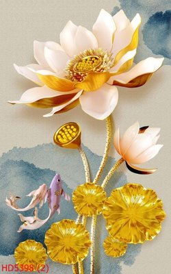 Download file File tranh bộ hiện đại HD5398 (gốc) in mica đèn LED