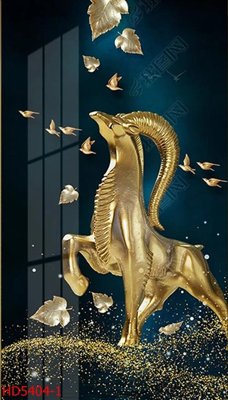 File gốc File tranh bộ hiện đại HD5404 (in lụa) hoa văn cổ điển