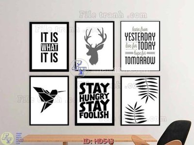 Tải file File tranh hiện đại HD543 (gốc) chủ đề hoa sen