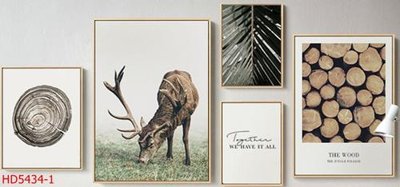 File PSD File tranh bộ hiện đại HD5434 (gốc) tách lớp chi tiết