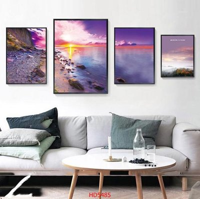 File gốc File tranh bộ hiện đại HD5485 (in tráng gương) hiện đại