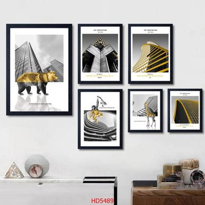 File tranh in mica File tranh bộ hiện đại HD5489 (độ phân giải cao)