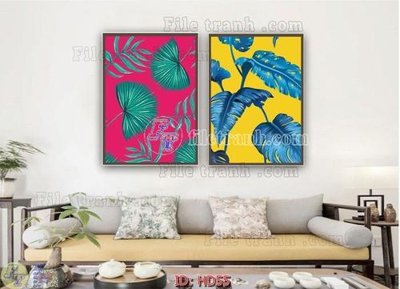 File gốc File tranh hiện đại HD55 (cho in ấn) từ kho Filetranh