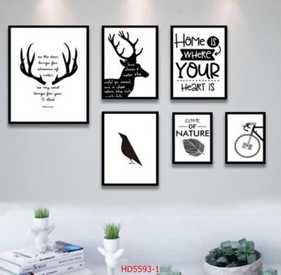 File gốc File tranh bộ hiện đại HD5593 (in tráng gương) nghệ thuật