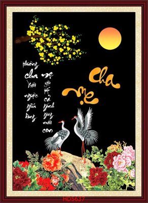 Download file gốc File tranh bộ hiện đại HD5637 (in mica) trong suốt