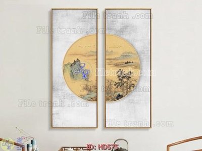 File tranh gốc File tranh hiện đại HD575 chủ đề hiện đại