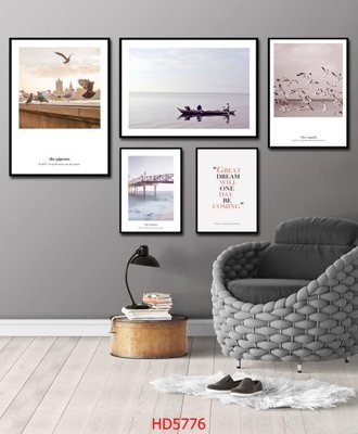 File tranh File tranh bộ hiện đại HD5776 (gốc) phong cách tối giản