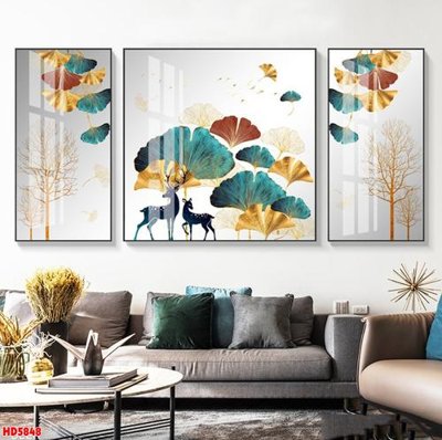 File tranh File tranh bộ hiện đại HD5848 (ảnh gốc) in trần xuyên sáng