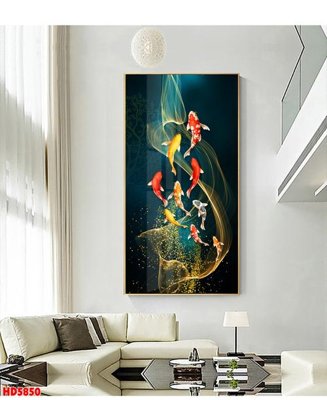 File in trần File tranh bộ hiện đại HD5850 (bản gốc) bầu trời