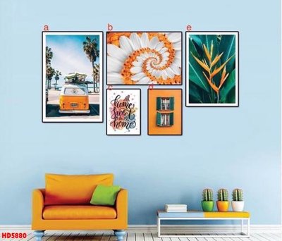 File tranh File tranh bộ hiện đại HD5880 (gốc) chủ đề tĩnh vật