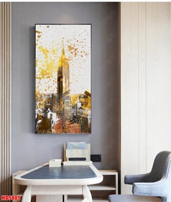 Download file gốc File tranh bộ hiện đại HD5885 (in mica) 3D