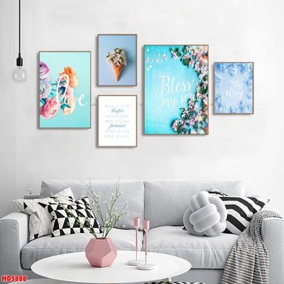 File in mica File tranh bộ hiện đại HD5888 (bản gốc) siêu trong