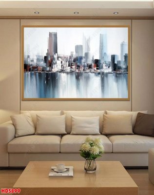 Download file File tranh bộ hiện đại HD5899 (gốc) in mica đèn LED