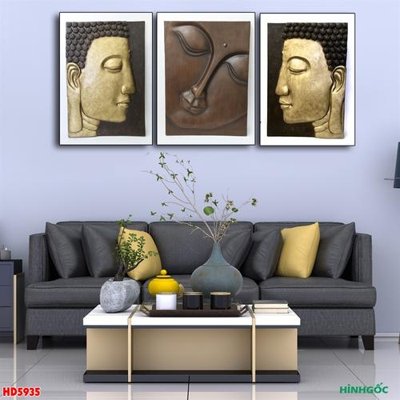 File tranh in trần 3D File tranh bộ hiện đại HD5935 (ảnh gốc)