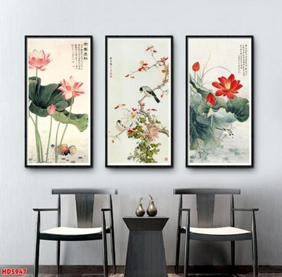 Tải file File tranh bộ hiện đại HD5947 (ảnh gốc) in tráng gương