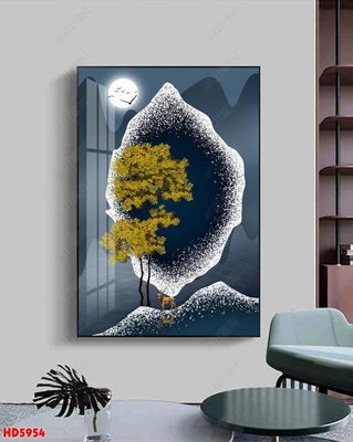 File ảnh File tranh bộ hiện đại HD5954 (gốc) in standee