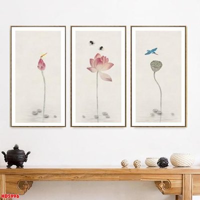 File ảnh File tranh bộ hiện đại HD5996 (gốc) cho trang trí nội thất