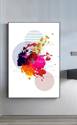 File tranh File bộ tranh treo hiện đại HD60007 (ảnh gốc) in trần xuyên sáng