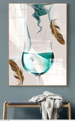 File tranh File bộ tranh treo hiện đại HD60089 (ảnh gốc) in trần nhà