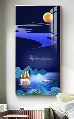 File tranh File bộ tranh treo hiện đại HD60092 (ảnh gốc) in trần nhà