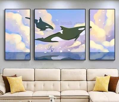 File gốc File bộ tranh treo hiện đại HD60197 (AI/EPS) cho in ấn