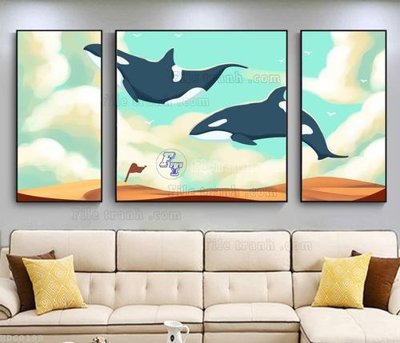 File ảnh File bộ tranh treo hiện đại HD60199 (gốc) in backdrop sự kiện