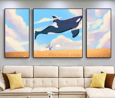 Tải file File bộ tranh treo hiện đại HD60204 (gốc) in tranh tráng gương