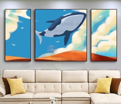 File PSD File bộ tranh treo hiện đại HD60211 (bản gốc) đã tách nền