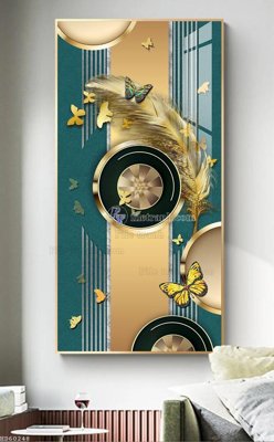 File gốc File bộ tranh treo hiện đại HD60248 (in 3D) nghệ thuật