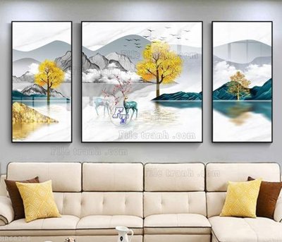 File PSD File bộ tranh treo hiện đại HD60256 (gốc) tách lớp chi tiết