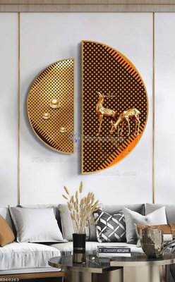 File tranh File bộ tranh treo hiện đại HD60263 (bản gốc) in canvas