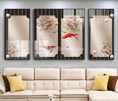 File PSD File bộ tranh treo hiện đại HD60268 (bản gốc) đã tách nền