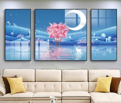 Tải file File bộ tranh treo hiện đại HD60385 (gốc) in nhanh