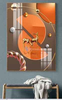 File tranh gốc File bộ tranh treo hiện đại HD60441 (bản đẹp) độc quyền