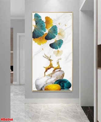 File in lụa File tranh bộ hiện đại HD6046 (phong cảnh) File tranh bộ hiện đại HD6046