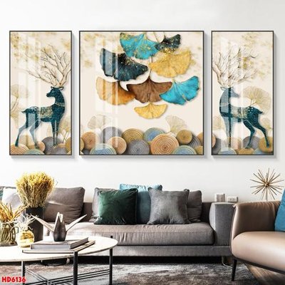 Tải file gốc File tranh bộ hiện đại HD6136 dùng cho in ấn