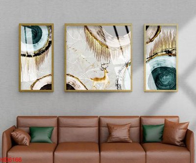 File tranh File tranh bộ hiện đại HD6166 (bản gốc) in lụa 3D