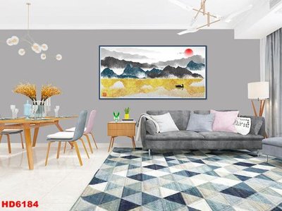 File PSD File tranh bộ hiện đại HD6184 (gốc) tách lớp chi tiết