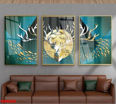 File PSD File tranh bộ hiện đại HD6209 (nguyên bản) cho thiết kế