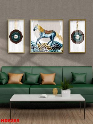 File gốc File tranh bộ hiện đại HD6285 (in tráng gương) hiện đại