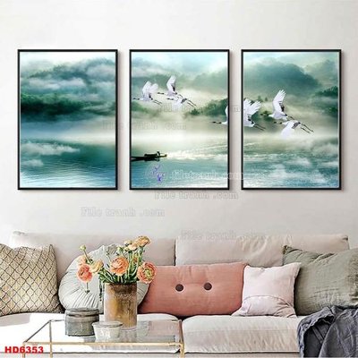 Tải file File tranh bộ hiện đại HD6353 (gốc) làm tranh treo tường