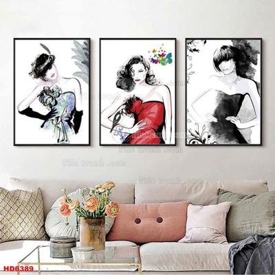 File in ấn chuyên nghiệp File tranh bộ hiện đại HD6389 (file gốc)